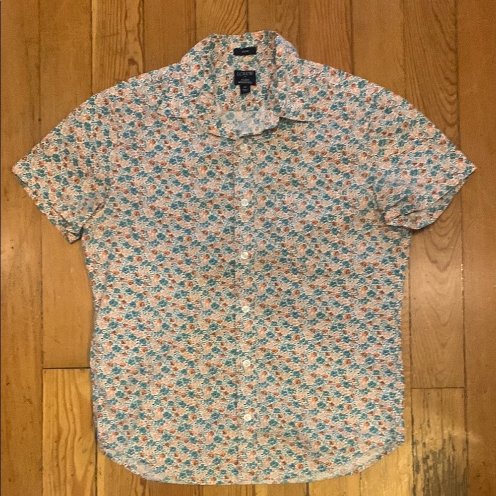 Floral Short Sleeve Men's Shirt